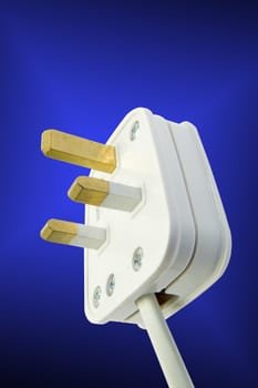 An electrical plug ready to connect