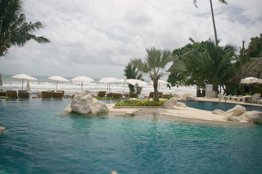 pool and sea