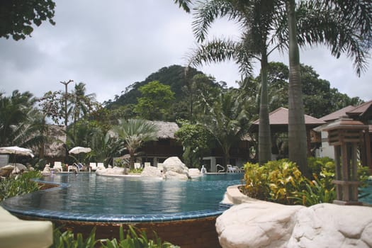 pool and mounten koh chang island thailand