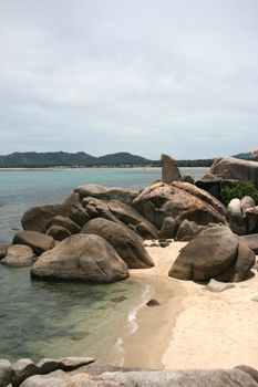 grangfather and grandmother rocks samui island thailand
