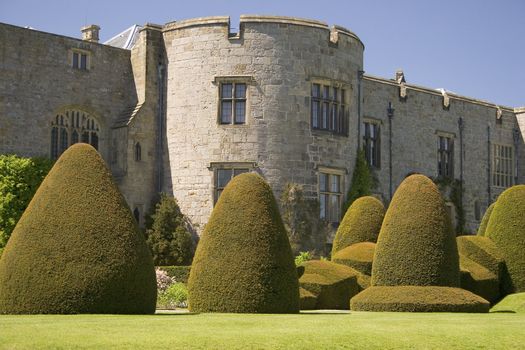 A castle with topiary