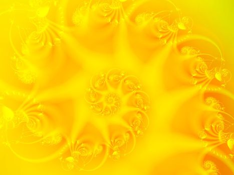 abstract yellow spiral background