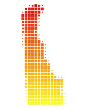 Map of Delaware