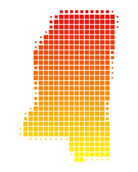 Map of Mississippi