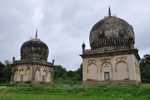 Qutb Shahi Tombs in Hyderabad in Andhra Pradesh, India