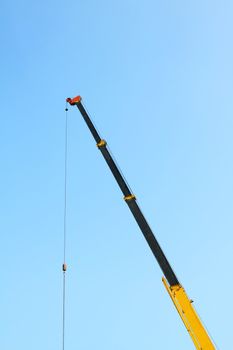 Crane in construction site