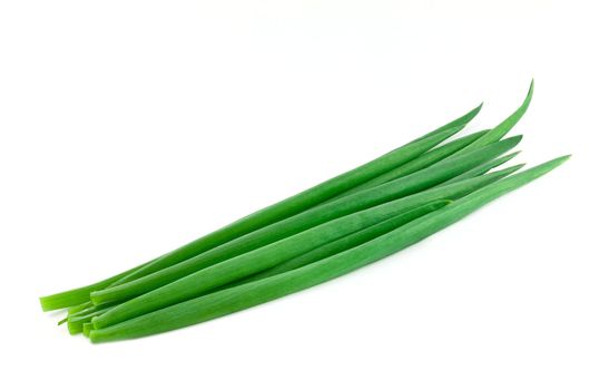 Green onion isolated on white background