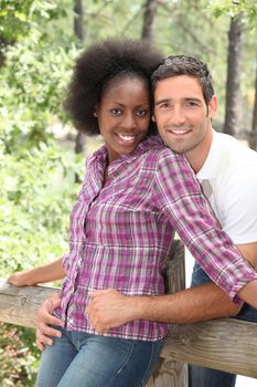 portrait of a couple outdoors