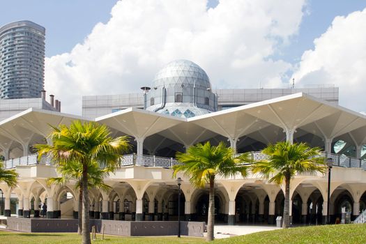 Masjid Asy-Syakirin Muslim Mosque in Kuala Lumpur City Center Park Malaysia