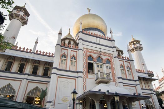 Historic Masjid Sultan Muslim Mosque in Singapore Arab Street