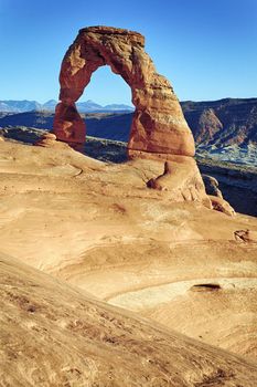 Sunset at famous Delicate Arch, USA
