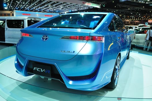 BANGKOK, THAILAND - MAR 30: Toyota FC-V, Concept Car, shown at the Bangkok Motor Show 2013 in Bangkok, Thailand on March 30, 2013.