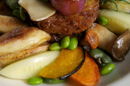 Image of a stew of vegetables and garnish