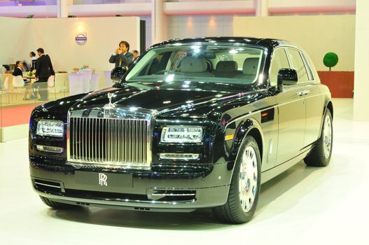 BANGKOK, THAILAND - MAR 30: Rolls royce Phantom II car shown at the Bangkok Motor Show 2013 in Bangkok, Thailand on March 30, 2013.