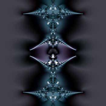Elegant fractal design, abstract psychedelic art, space jewelry