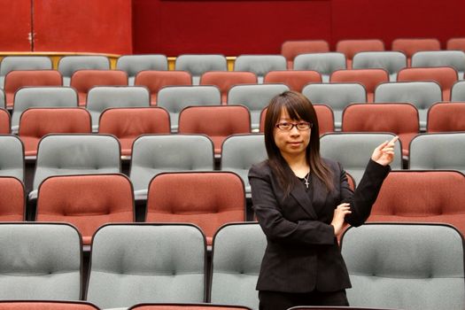 Businesswoman in offices