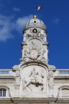 Old Tower of City Hall in Lyon 