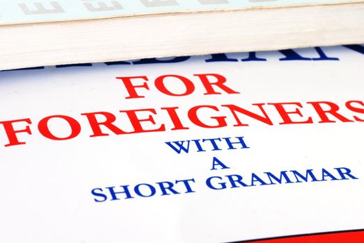 language educational book details, text for foreigners with a short grammar