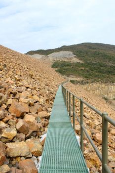 Hiking path in mountains