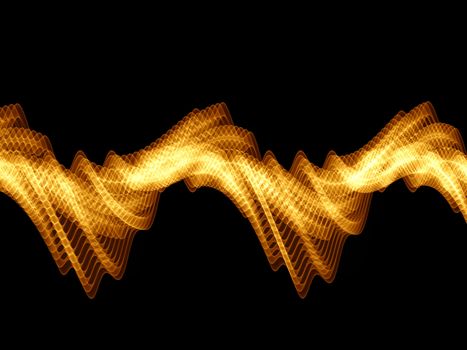 Sine waves background suitable for audio, music and science related projects