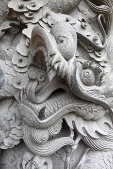 Dragon carvings in China