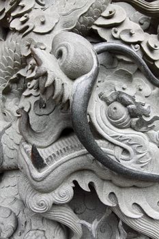 Dragon carvings in China