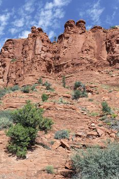 wilderness landscape with red rocks near Sedona