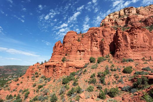 Dusk approaching in the wilderness landscape near Sedona