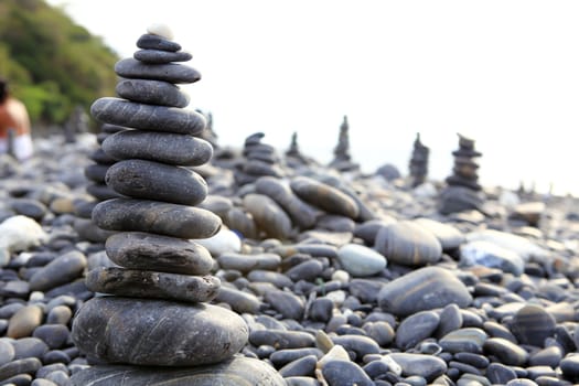 pebble on island, Lipe island, Thailand