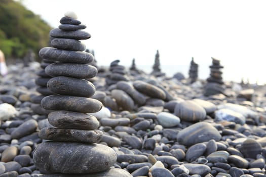 pebble on island, Lipe island, Thailand