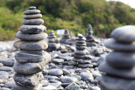 pebble on island, Lipe island, Thailand