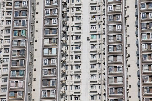 Packed Hong Kong housing apartments