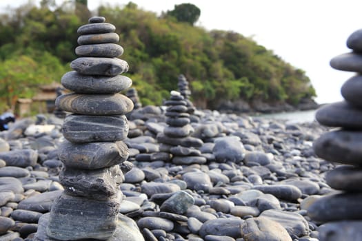 pebble on island, Lipe island, Thailand