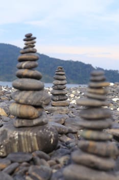 pebble on island, Lipe island, Thailand