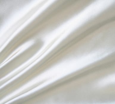 Smooth elegant white silk can use as wedding background 