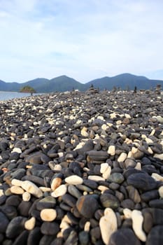 pebble on island, Lipe island, Thailand