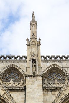 One of the several spirals that adorn York Minster, in the UK