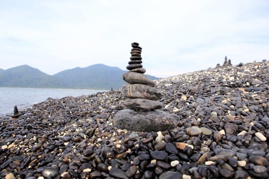 pebble on island, Lipe island, Thailand