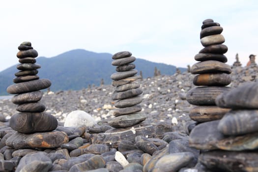 pebble on island, Lipe island, Thailand