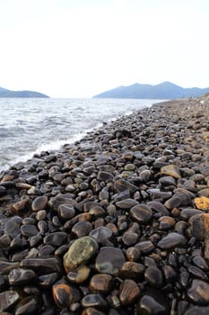 pebble on island, Lipe island, Thailand
