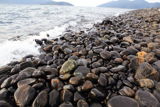 pebble on island, Lipe island, Thailand