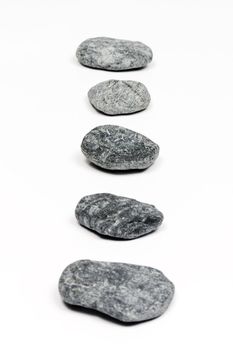 et of sea flat gray stones 