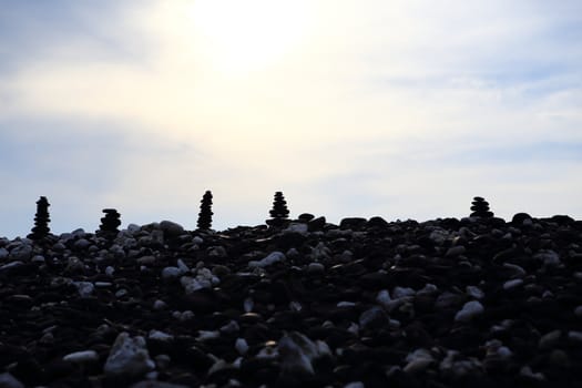 pebble on island, Lipe island, Thailand