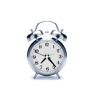 Alarm clock, isolated on white background