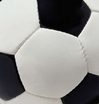 Leather soccer ball background or texture