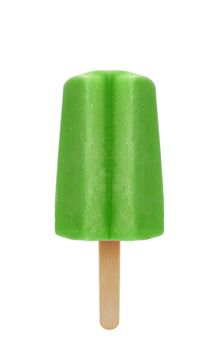 kiwi ice-lolly isolated on white background