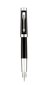 Fountain pen isolated on white background