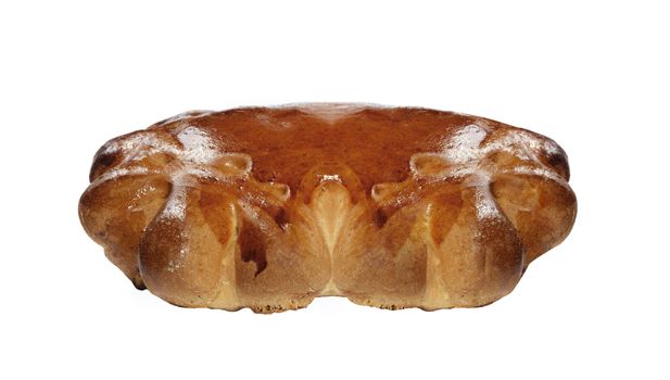 Sweet bread isolated on white background