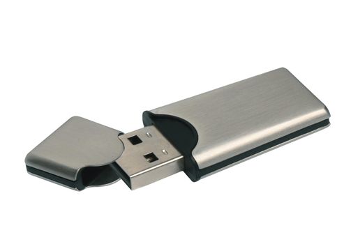 usb flash drive isolated on white background