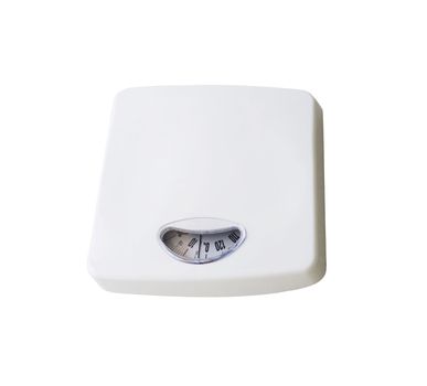 Dieting concept with scales isolated on the white